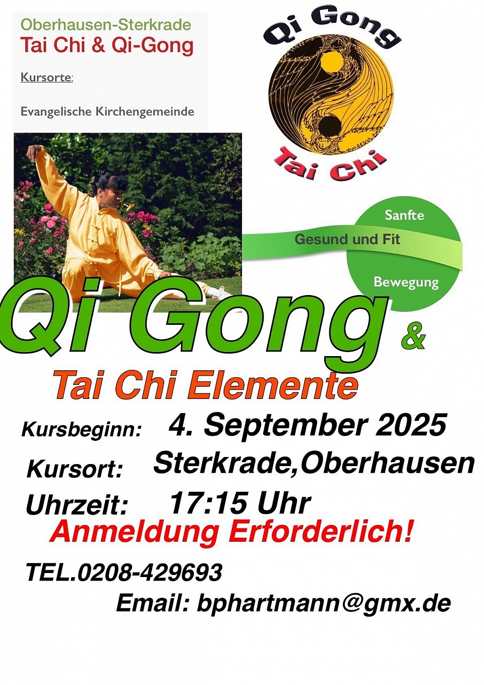 QiGong und TaiChi Kurse in Oberhausen-Sterkrade mit Perlita Hartmann