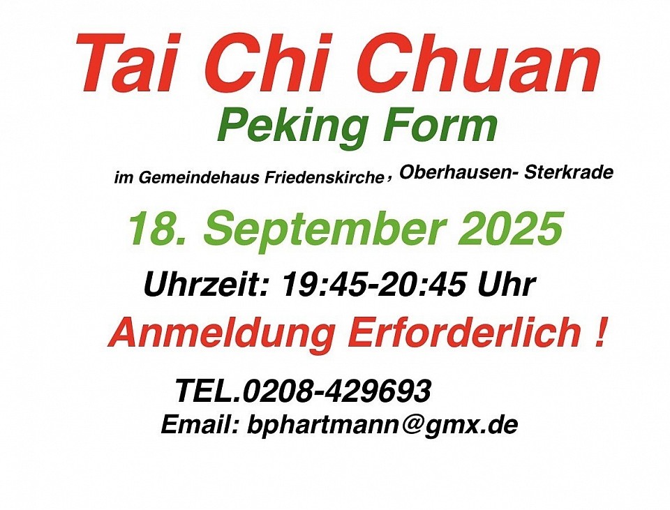 QiGong und TaiChi Kurse in Oberhausen-Sterkrade mit Perlita Hartmann