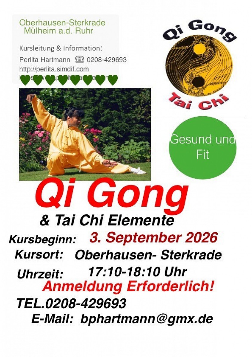 QiGong und TaiChi Kurse in Oberhausen-Sterkrade mit Perlita Hartmann