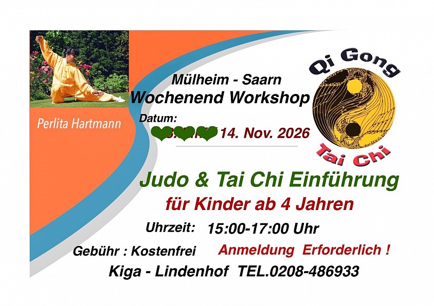 Judo und Qi Gong für Kinder Workshop 2026  Kurs Lindenhof Mülheim Ruhr, Perlita Hartmann