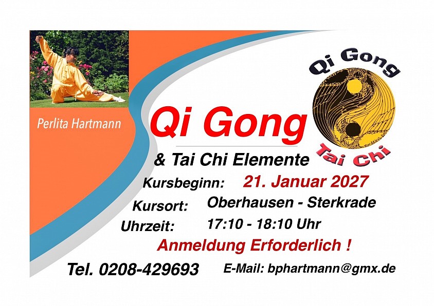 Qi Gong - Tai Chi  Abendkurs 2027 Friedenskirche Oberhausen Sterkrade, Perlita Hartmann